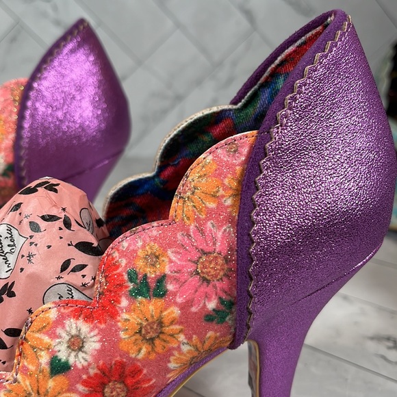 Irregular Choice Womens Shoes Heels Pumps Designer BEACH TRIP PINK 12M EU 43 - Picture 7 of 9